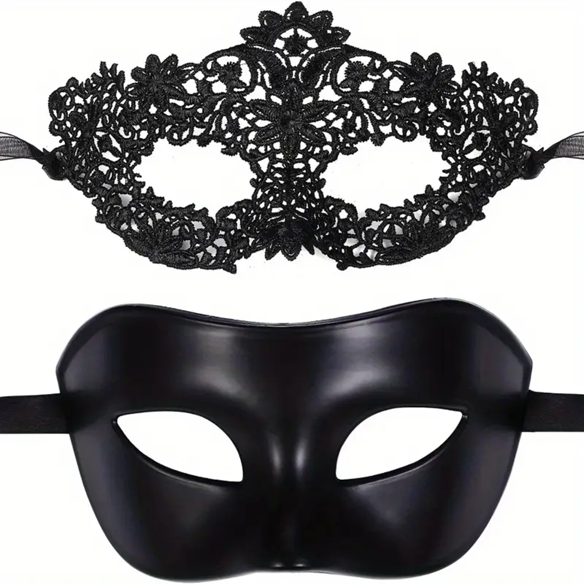 2pcs Hot New Sexy Black Lace M - Black Face Mask Pack avis et prix