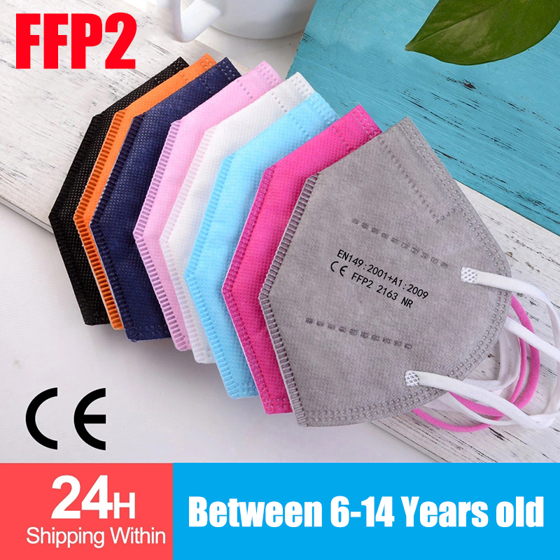 100pcs Kids mascarillas fpp2 B - Black Face Mask Pack avis et prix