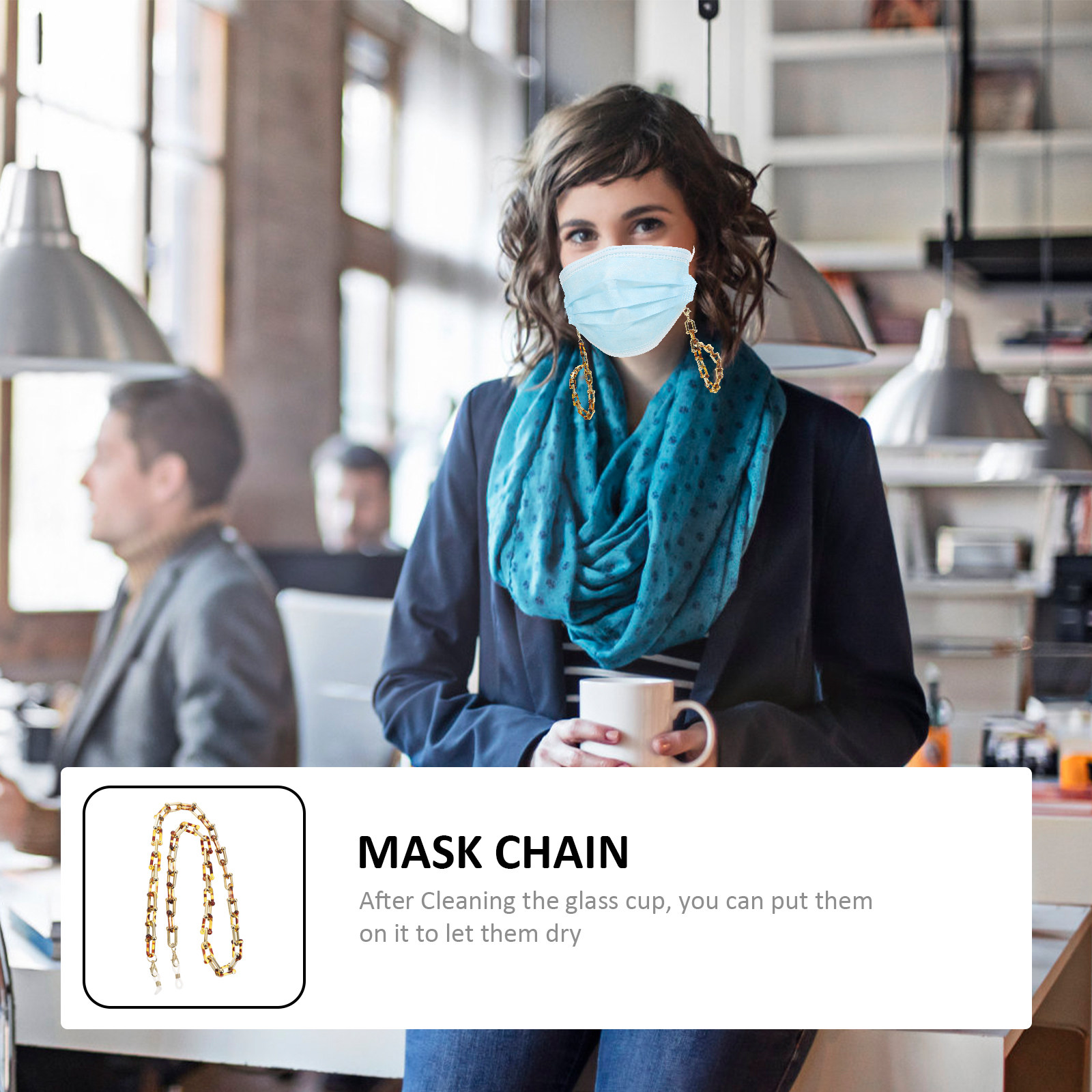 Premium Horsehoof Resin Mask C - Mask Chain Holder avis et prix