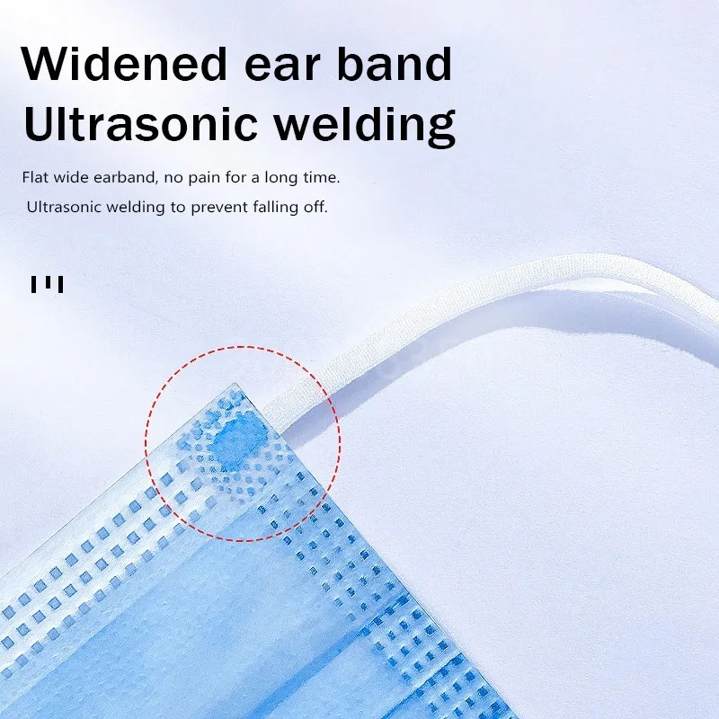 50-500pcs Disposable Adults in - Disposable Mask Blue avis et prix
