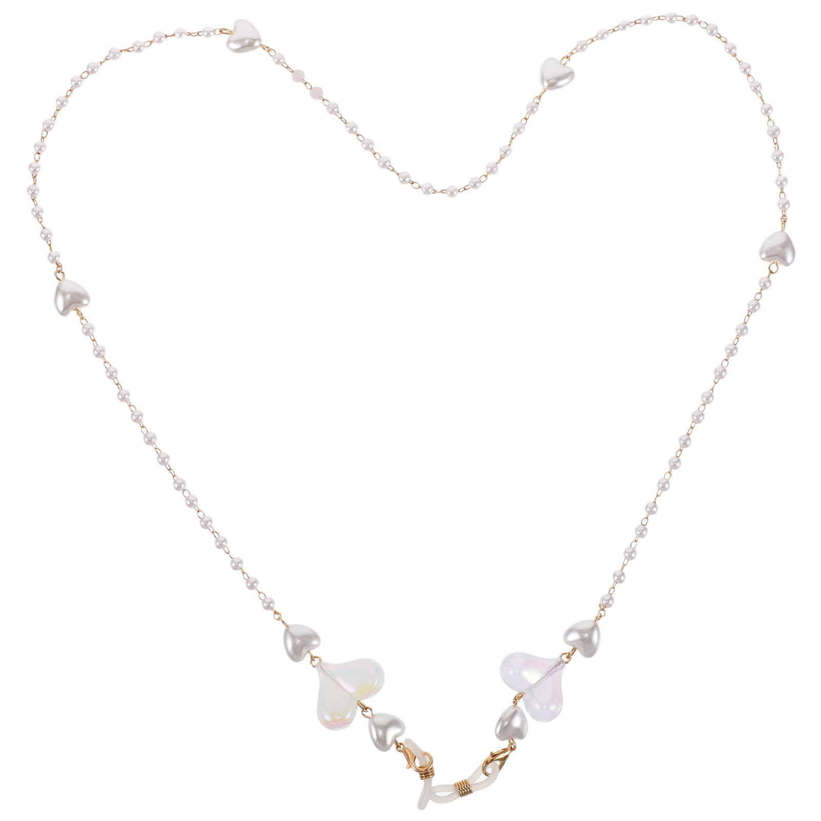 Peach Heart Mask Chain Stylish - Mask Chain Holder avis et prix