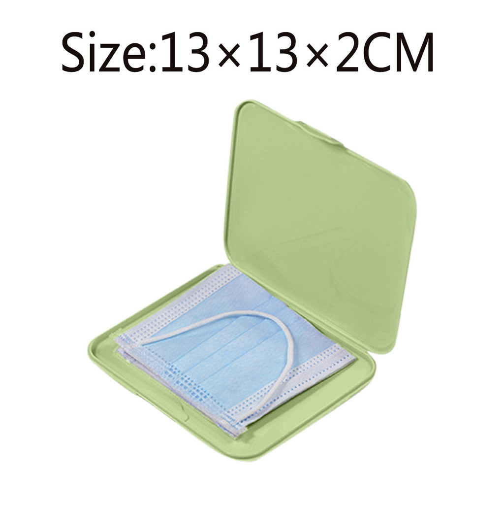 Pink Mask Cover Green Box Mask - Face Mask Storage Box avis et prix