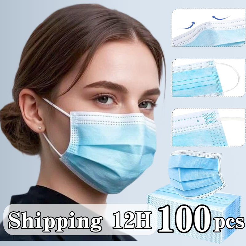 100pcs blue disposable protect - Disposable Mask Blue avis et prix