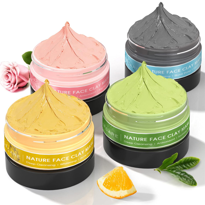 4 Pcs Clay Facial Mask Set Tur - Dust Mask Construction avis et prix