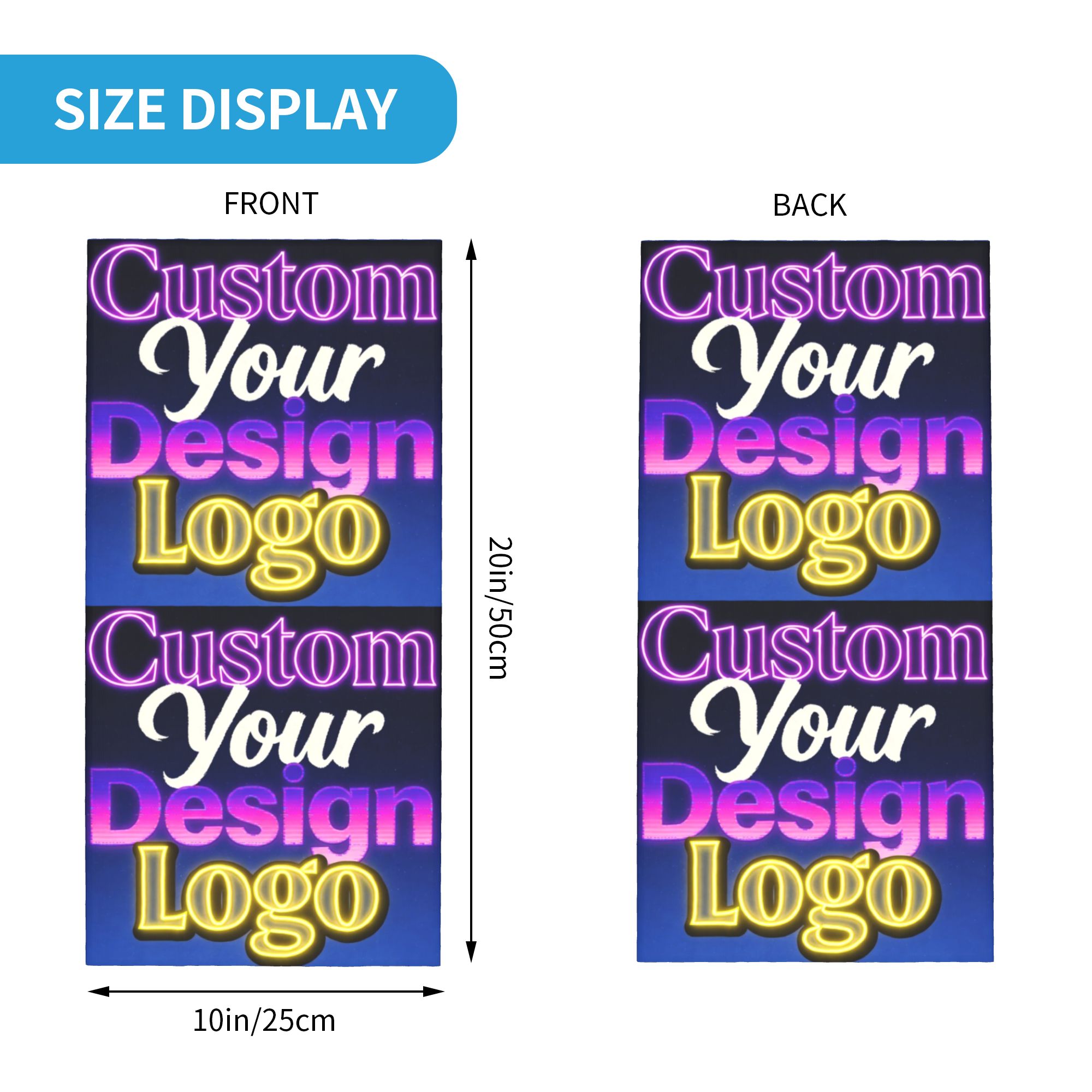 Custom Custom Your Design Logo - Neck Gaiter Face Cover avis et prix