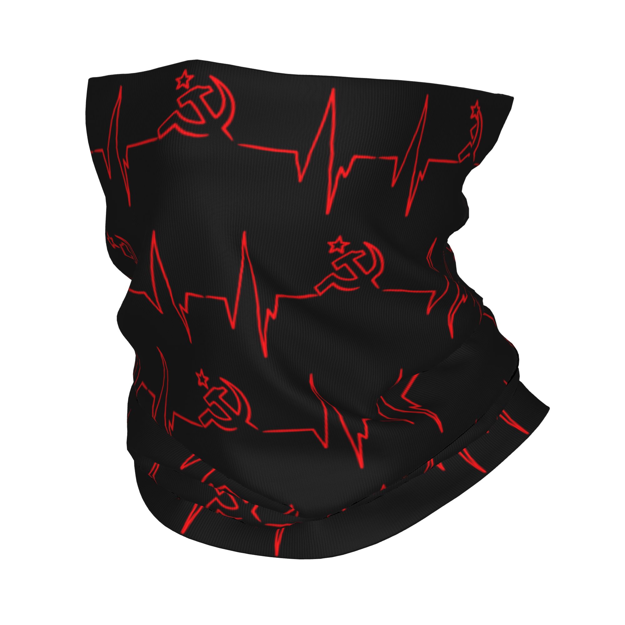 Custom Heartbeat Russian Flag  - Neck Gaiter Face Cover avis et prix