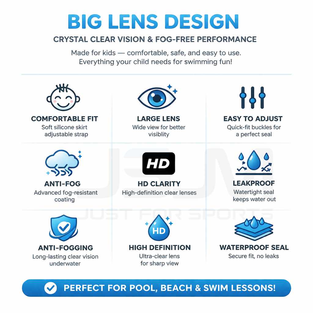 JSJM Kids Swimming Goggles Big - Anti Pollution Mask avis et prix