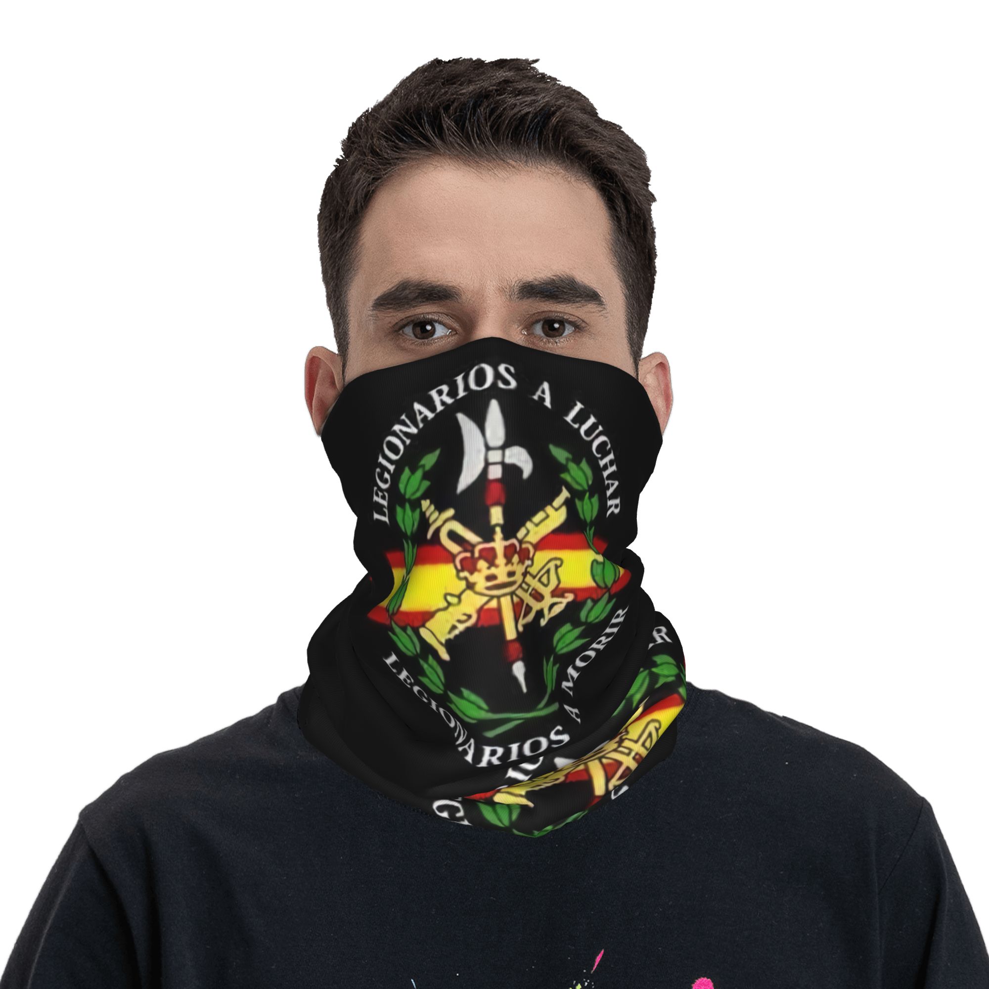 Custom Spanish Legion Bandana  - Neck Gaiter Face Cover avis et prix