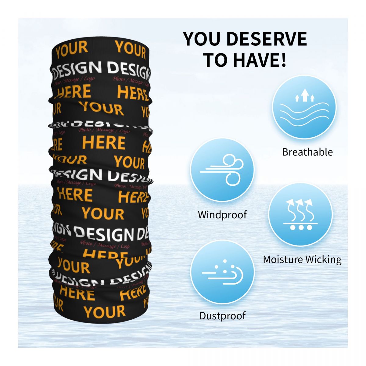 Custom Your Design Here Bandan - Neck Gaiter Face Cover avis et prix