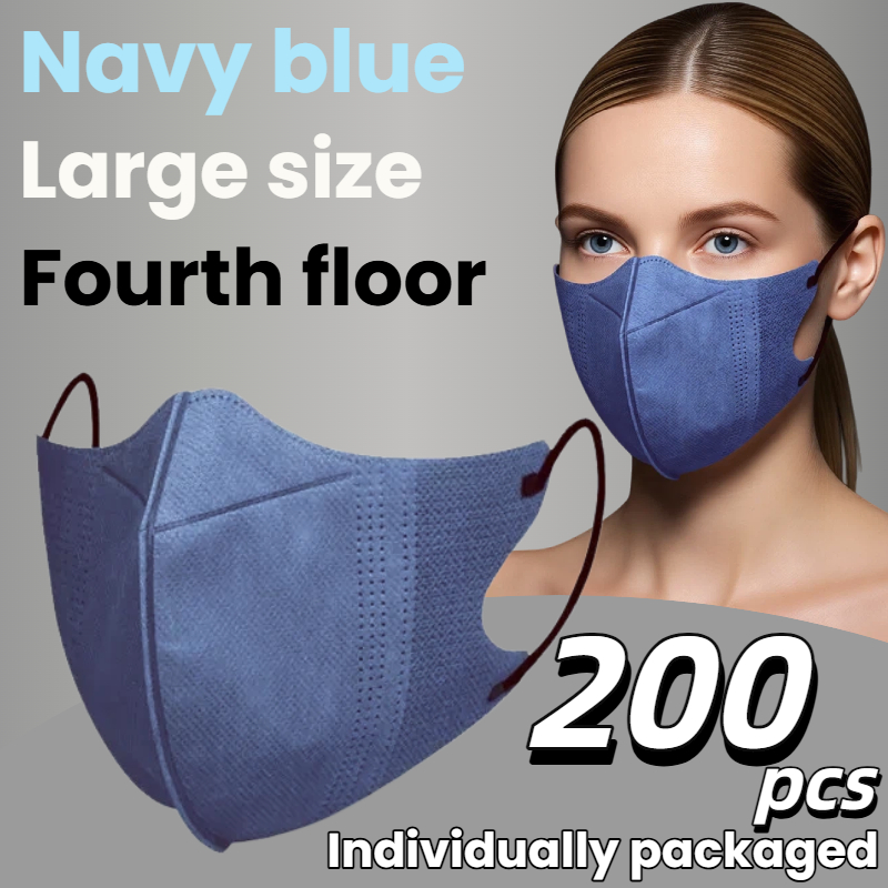 200Pcs/3D Three-Dimensional Da - Disposable Mask Blue avis et prix