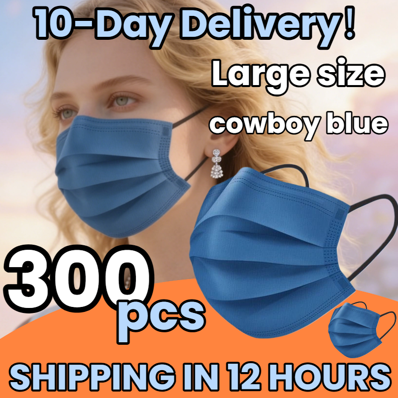 Fast Delivery! 300Pcs Thickene - Disposable Mask Blue avis et prix