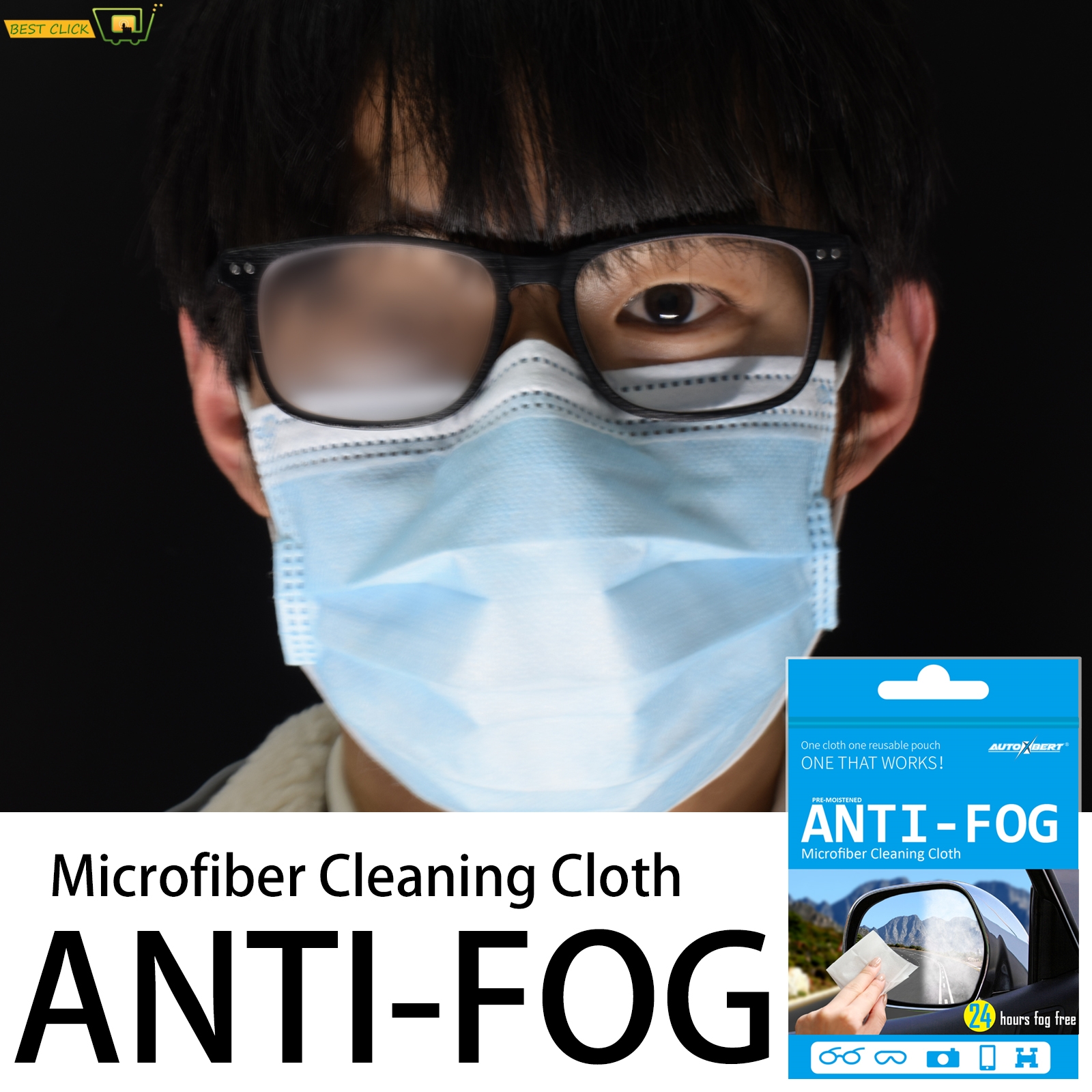 Reusable Anti-Fog Lens Wipes A - Anti Pollution Mask avis et prix