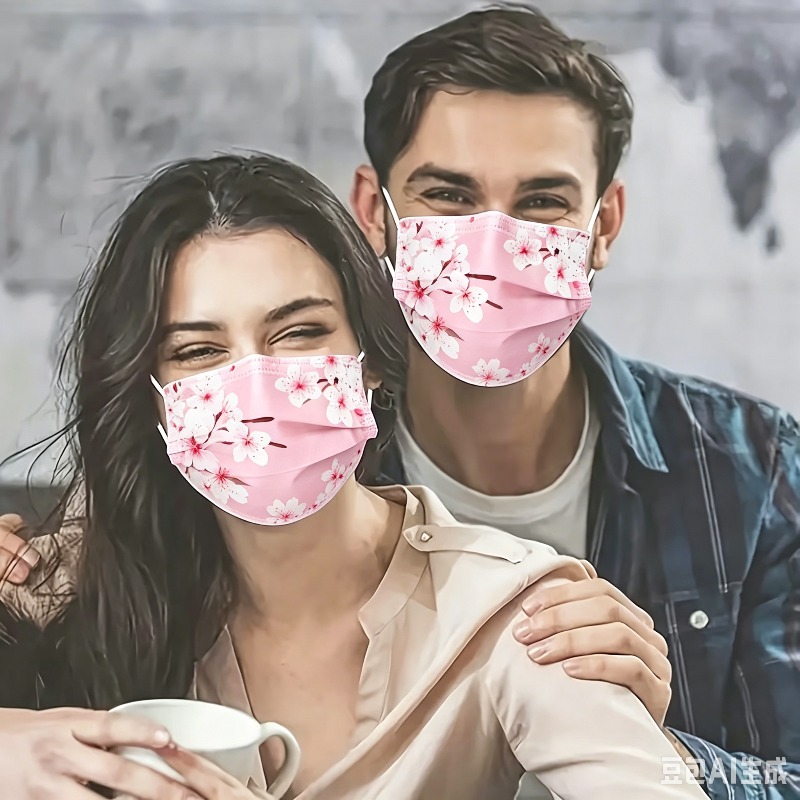10pcs Floral Star Print Face M - Cloth Face Mask Washable avis et prix