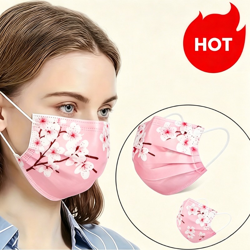 10pcs Floral Star Print Face M - Cloth Face Mask Washable avis et prix