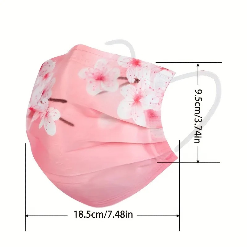 10pcs Floral Star Print Face M - Cloth Face Mask Washable avis et prix