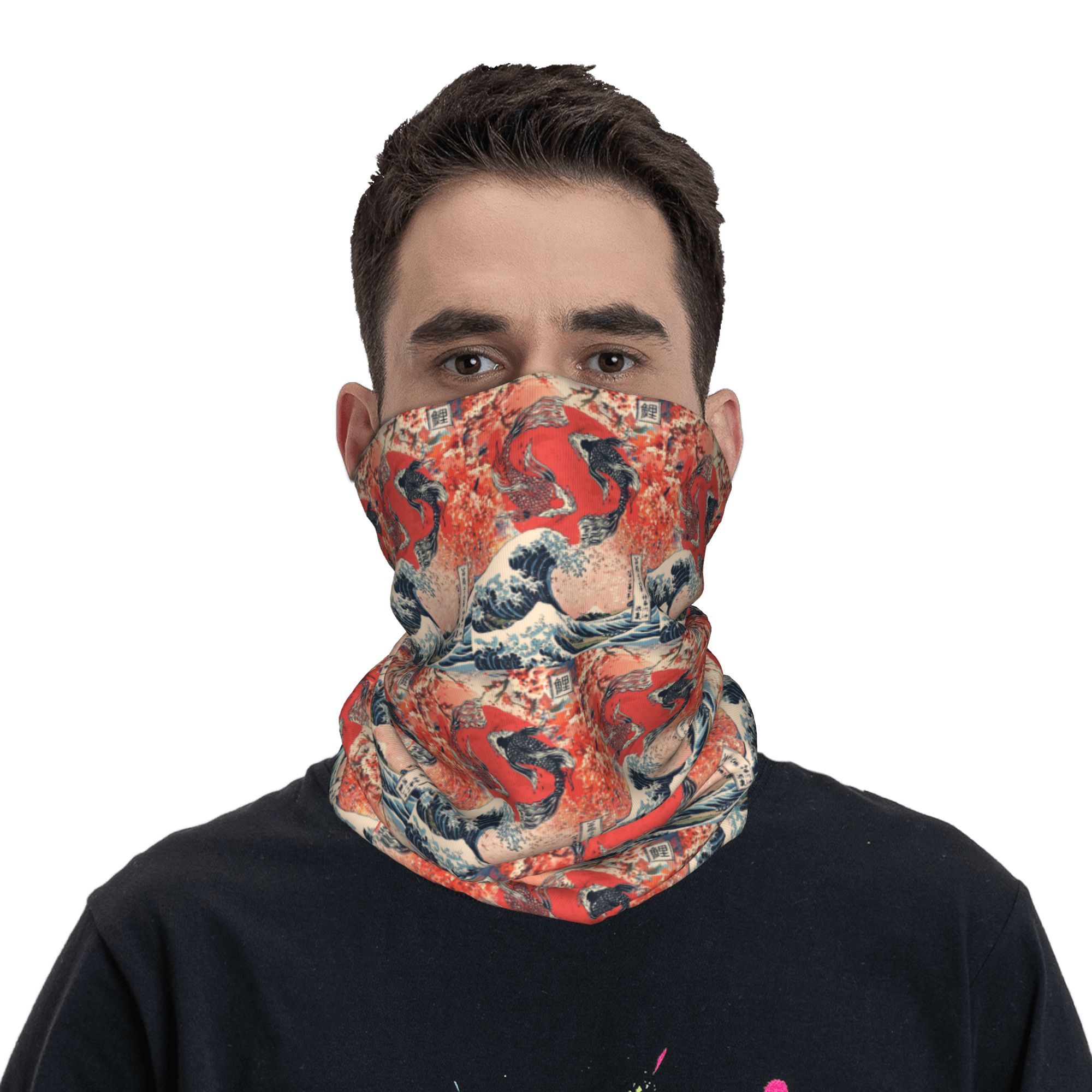 Koi Fish and Great Wave off Ka - Sports Mask Breathable avis et prix