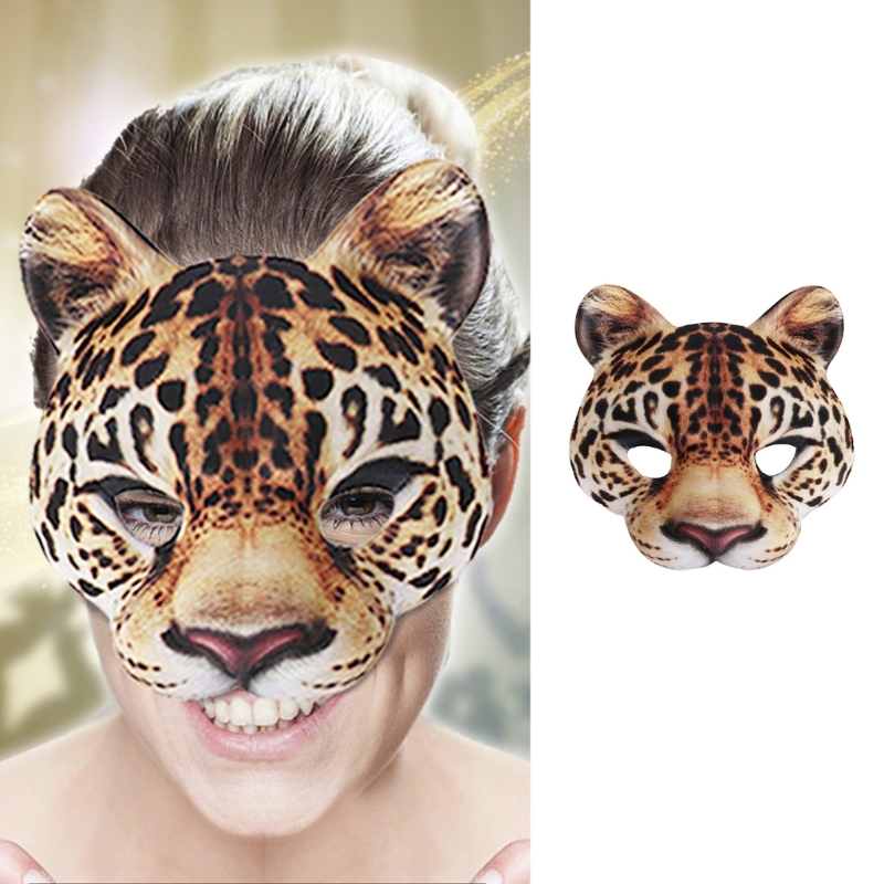 Leopard Mask Party Mask Dress  - Respirator Half Face avis et prix