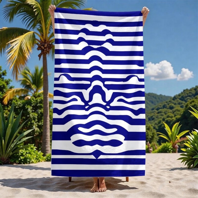 Large Abstract Striped Face Be - Cloth Face Mask Washable avis et prix