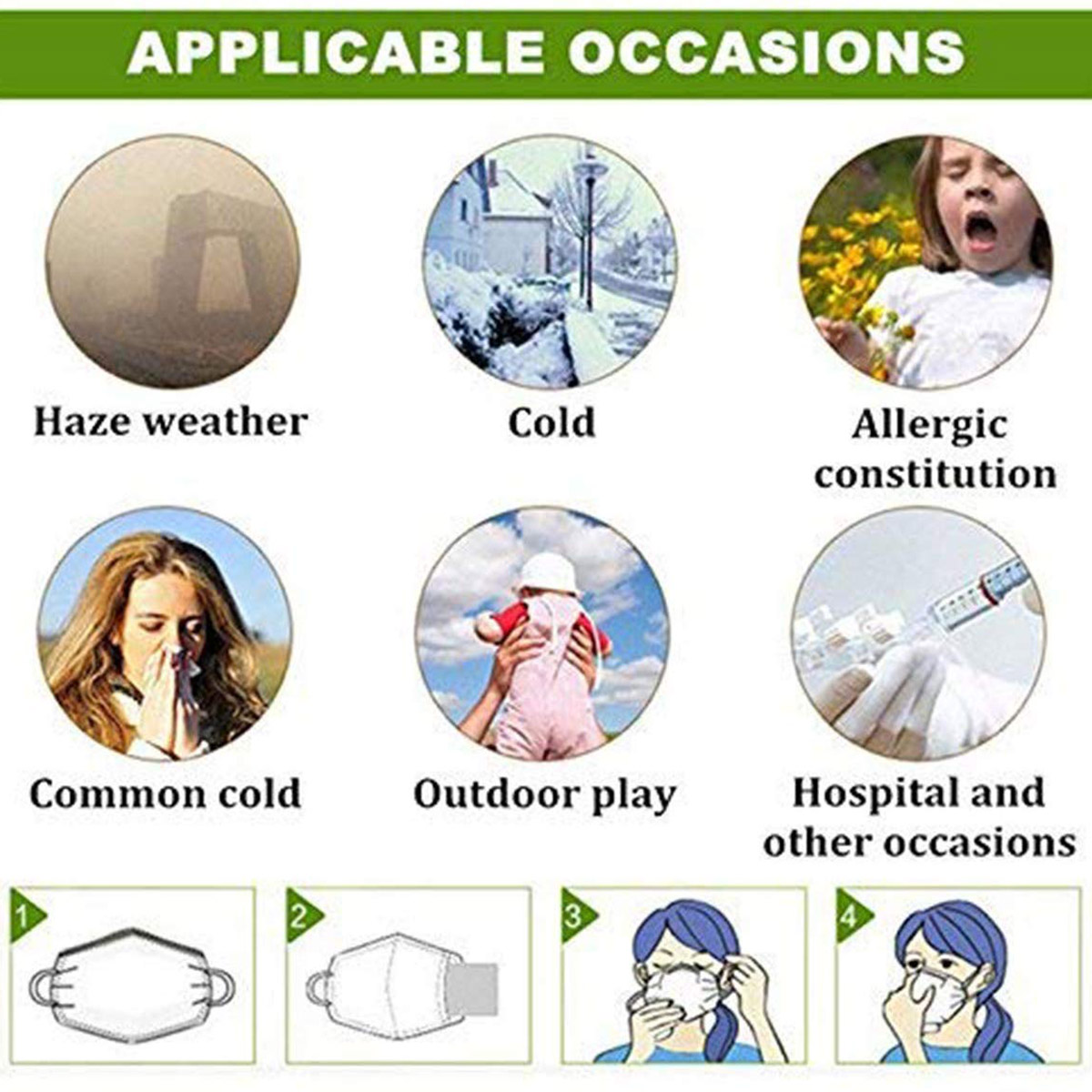 20pcs Fine Denier Face Mask Fi - Pm2.5 Filter Insert avis et prix