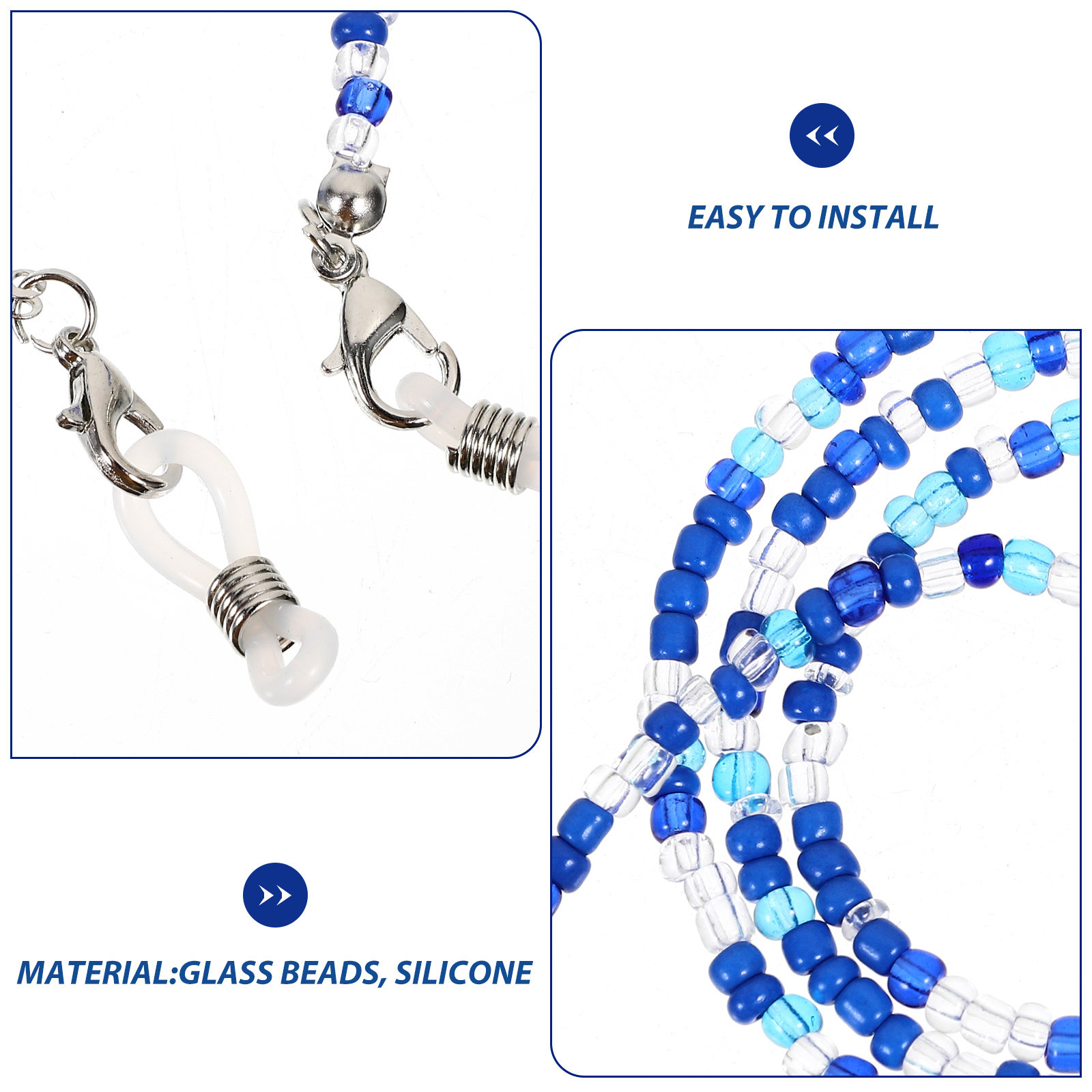 5Pcs Glasses Chain for Women B - Mask Chain Holder avis et prix