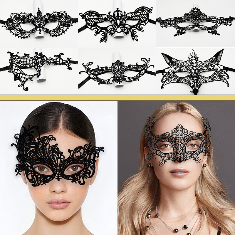 Sexy Women Lace Hollow Masquer - Respirator Half Face avis et prix