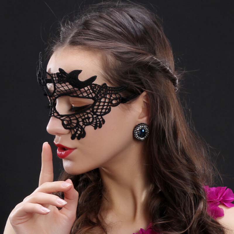 Sexy Women Lace Hollow Masquer - Respirator Half Face avis et prix