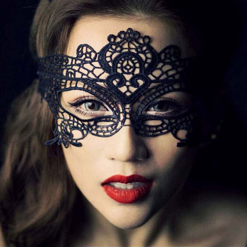 Sexy Women Lace Hollow Masquer - Respirator Half Face avis et prix