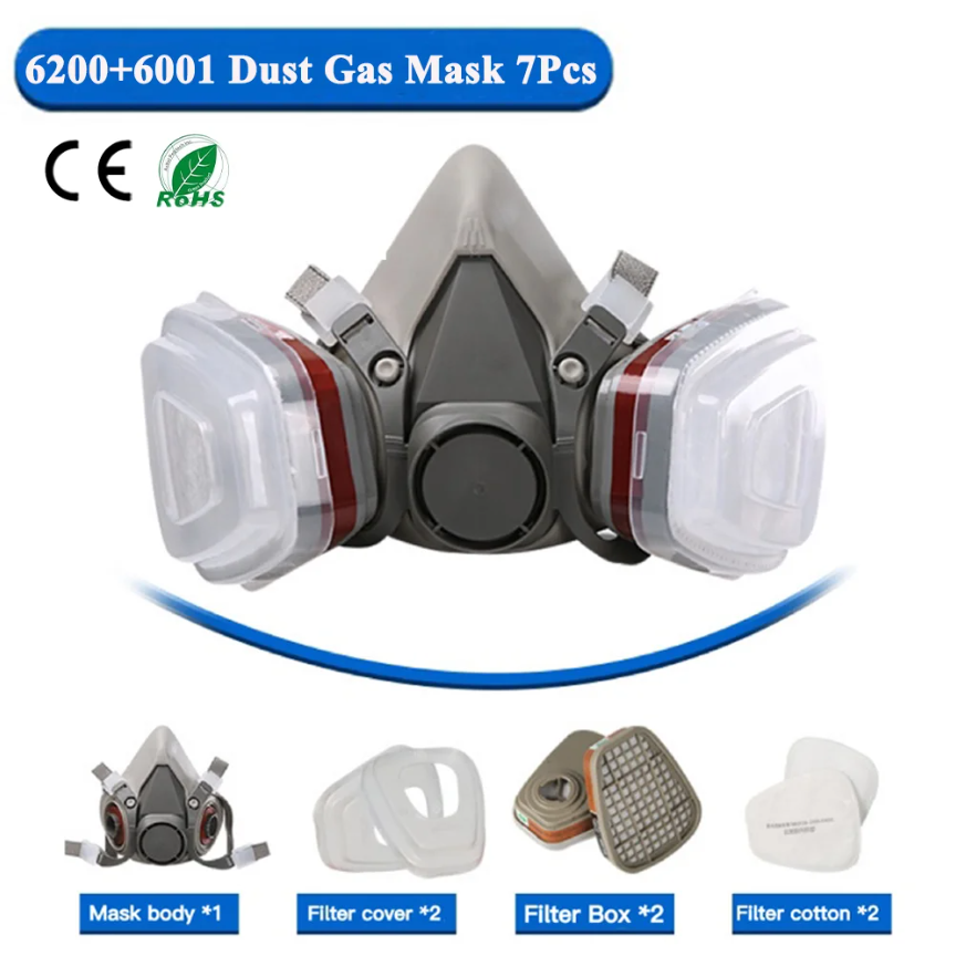 6200 Respirator Dust Gas Mask  - Face Mask Storage Box avis et prix