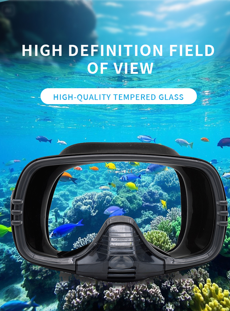 New Large Frame Diving Mask wi - Silicone Mask Bracket avis et prix