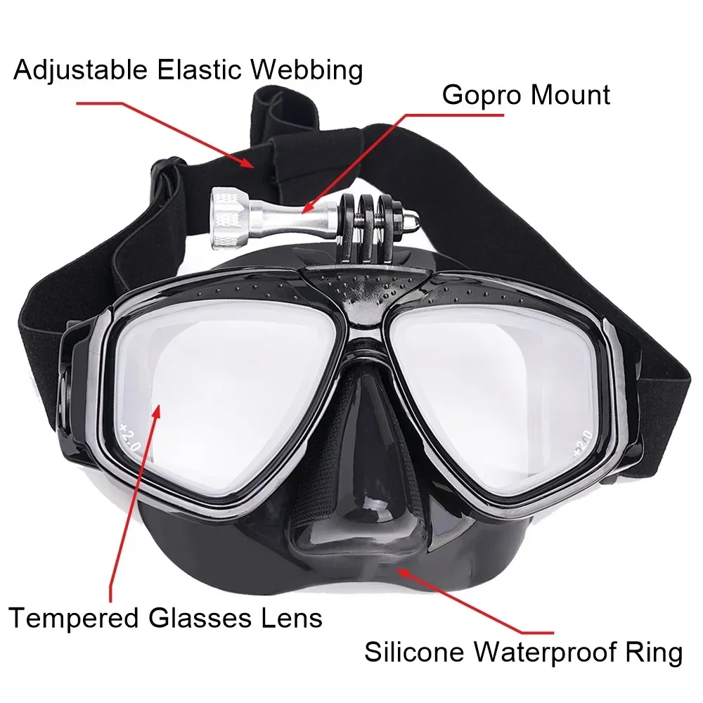 Scuba Diving Mask with Camera  - Mask Lanyard Adjustable avis et prix