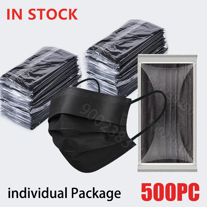 50-500pcs Black Disposable Cer - Disposable Surgical Mask avis et prix