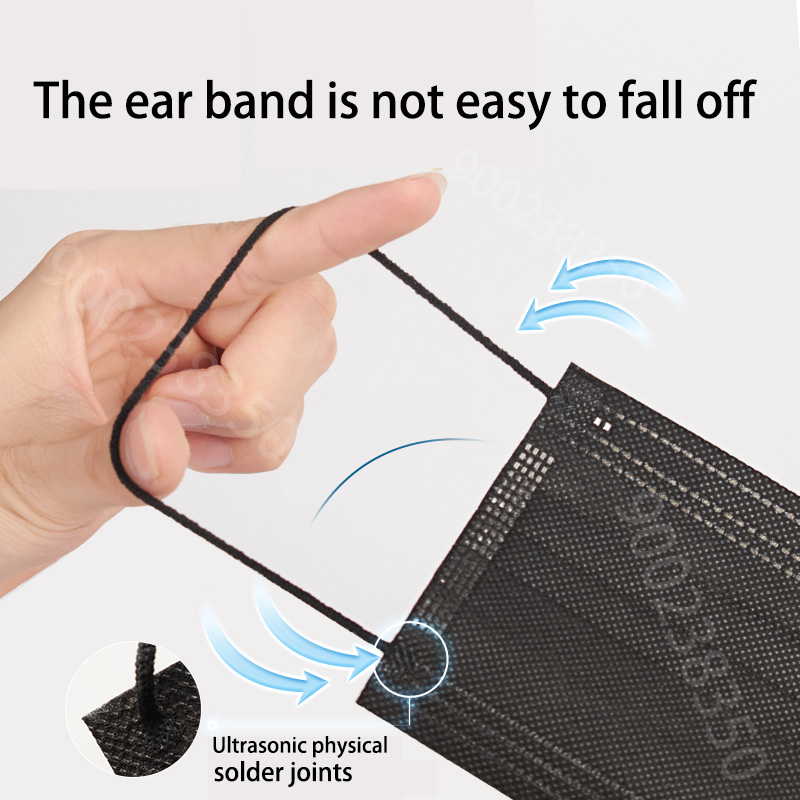 50-500pcs Black Disposable Cer - Disposable Surgical Mask avis et prix