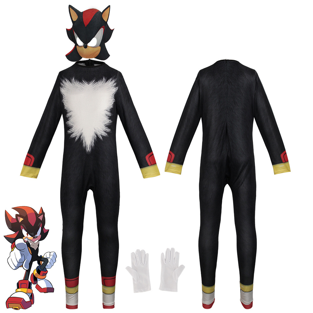 Anime Game Sonic Blue Red Blac - Black Face Mask Pack avis et prix
