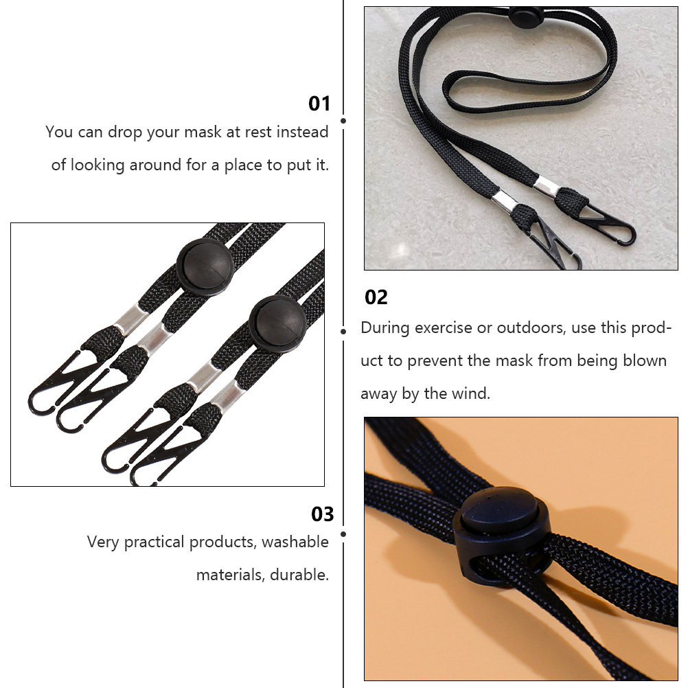 12Pcs Face Mask Lanyard Anti-F - Mask Ear Saver Strap avis et prix