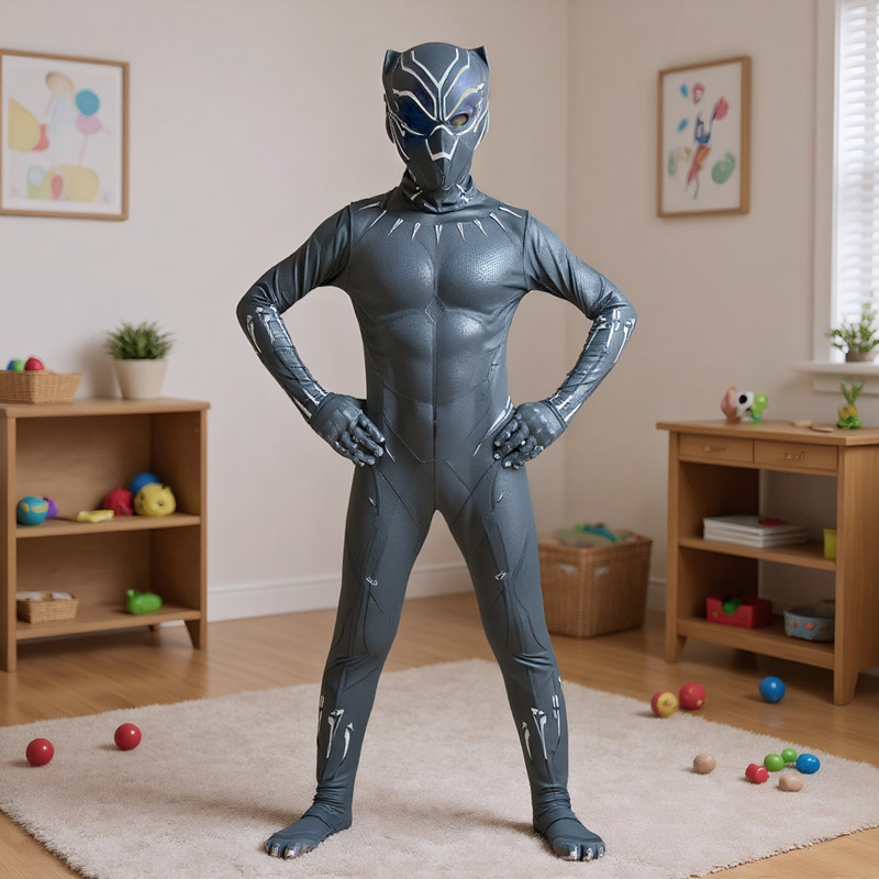 3-12Y Boy's Black Panther Cost - Black Face Mask Pack avis et prix