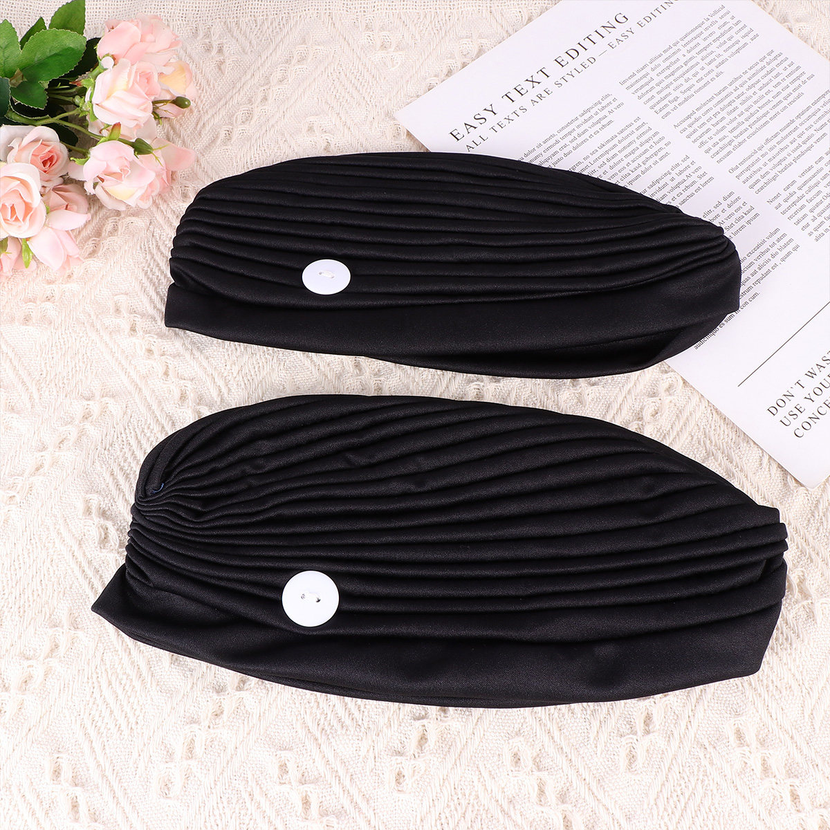 2Pcs Black Adjustable Elastic  - Mask Ear Saver Strap avis et prix
