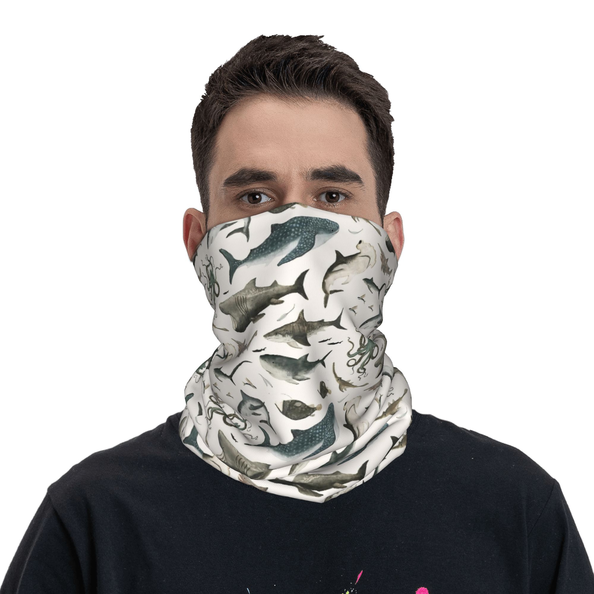 Shark Ocean Animal Sharks Band - Neck Gaiter Face Cover avis et prix