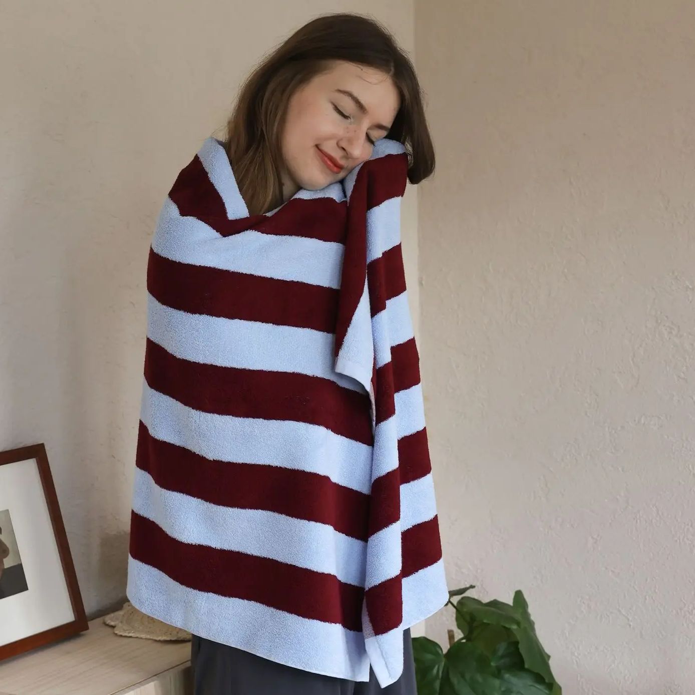 Retro Striped Pure Cotton Towe - Cloth Face Mask Washable avis et prix