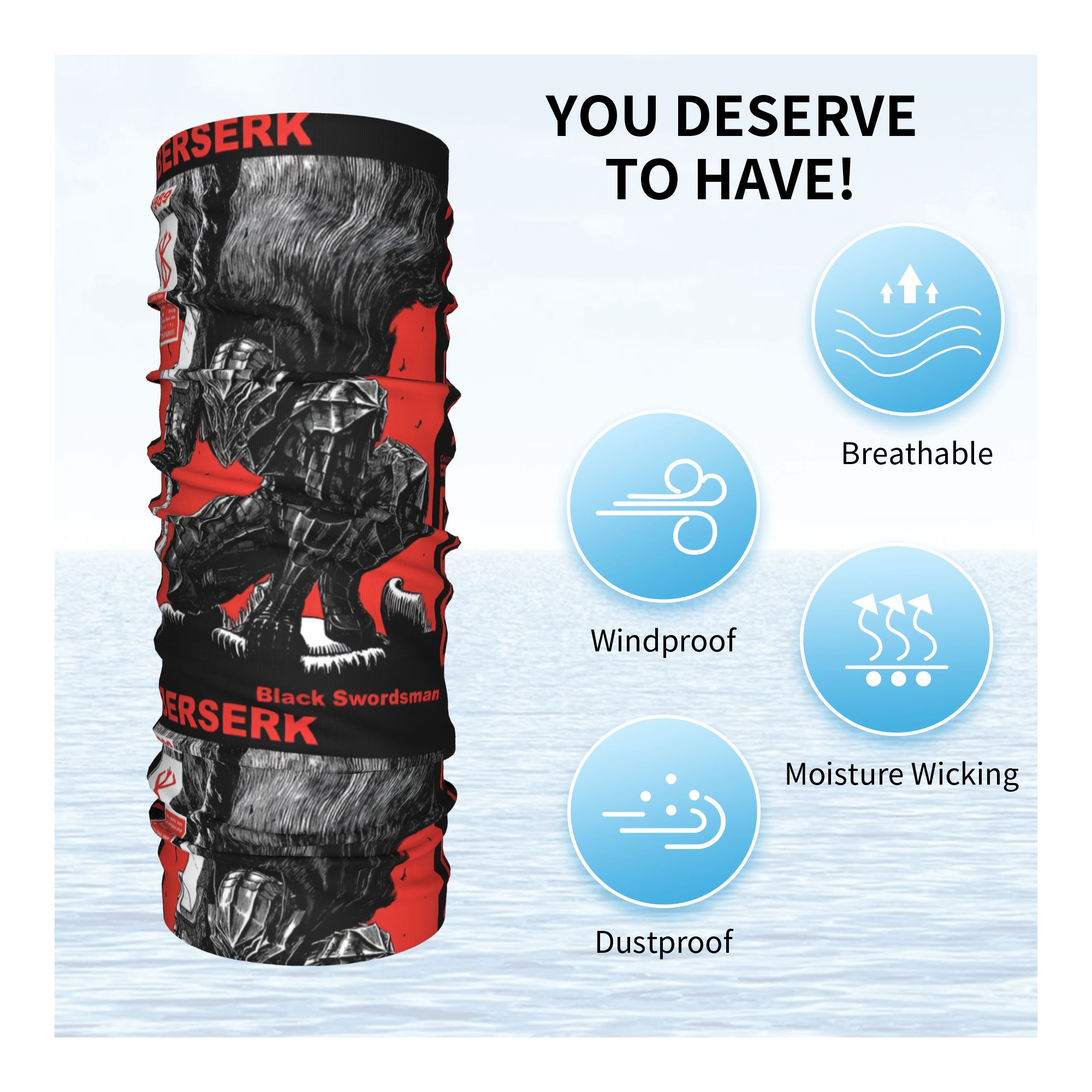 Custom B-Berserks Bandana Neck - Neck Gaiter Face Cover avis et prix