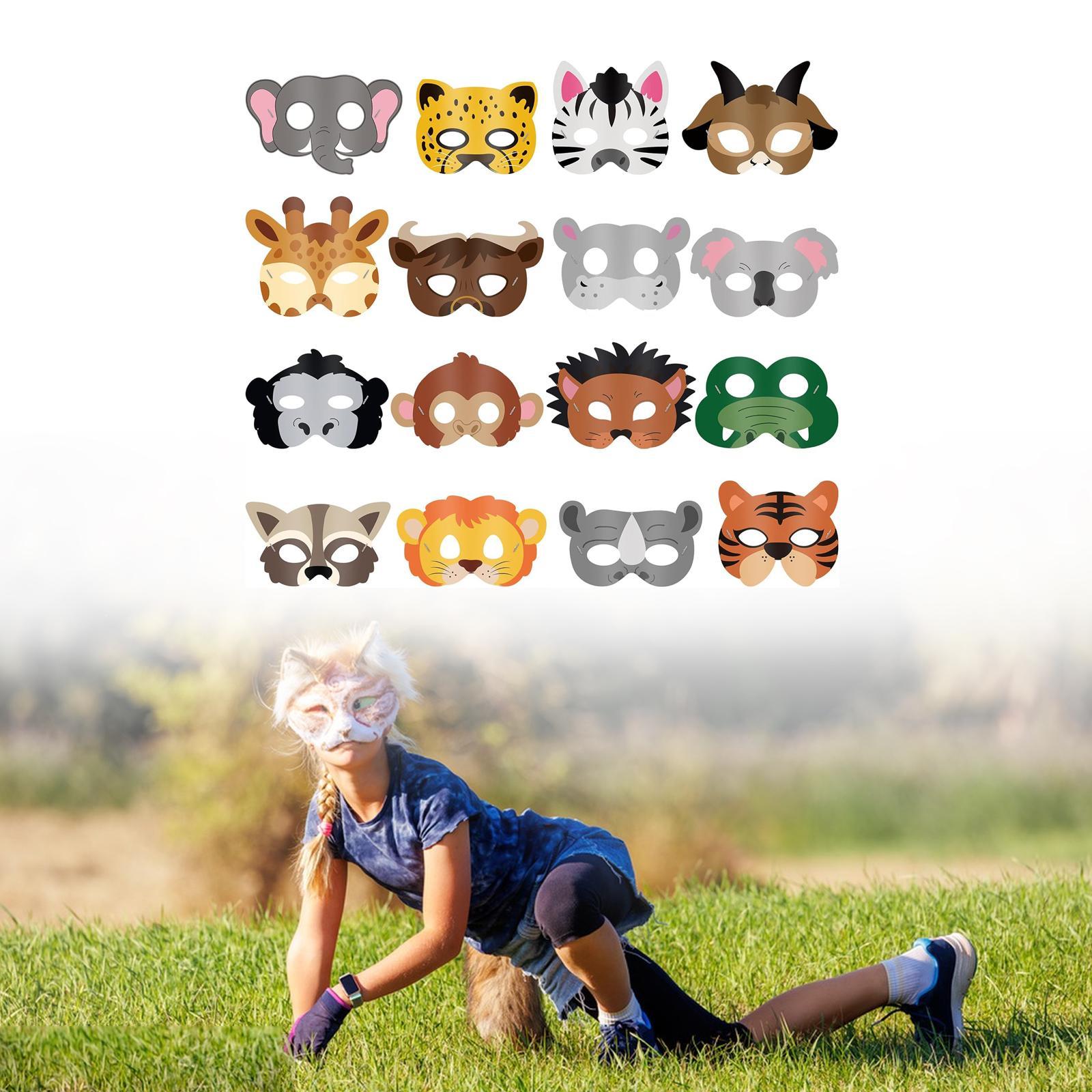 16 Pieces Animal Face Mask Cut - Kids Face Mask avis et prix