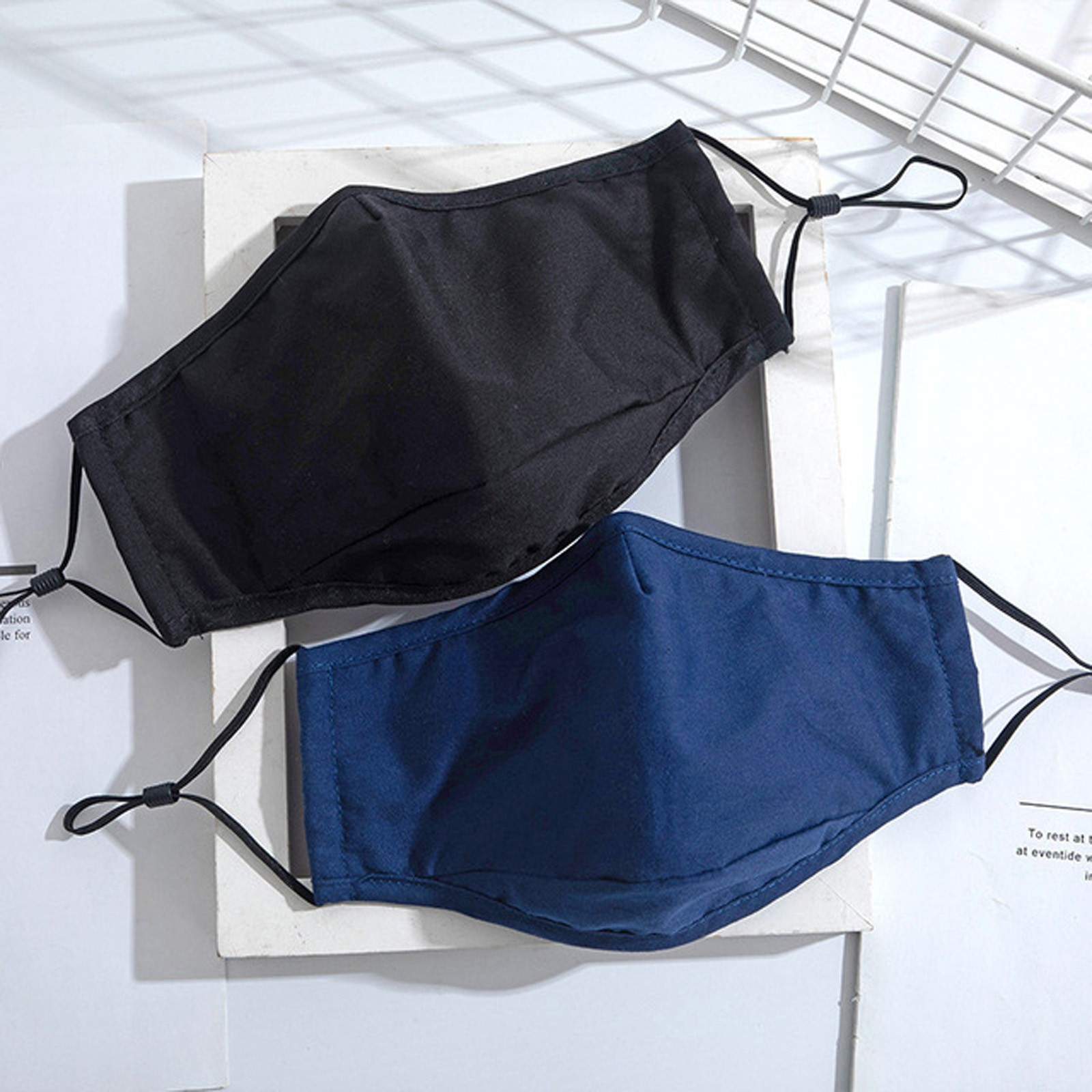 Men and Women Solid Color Faci - Cloth Face Mask Washable avis et prix