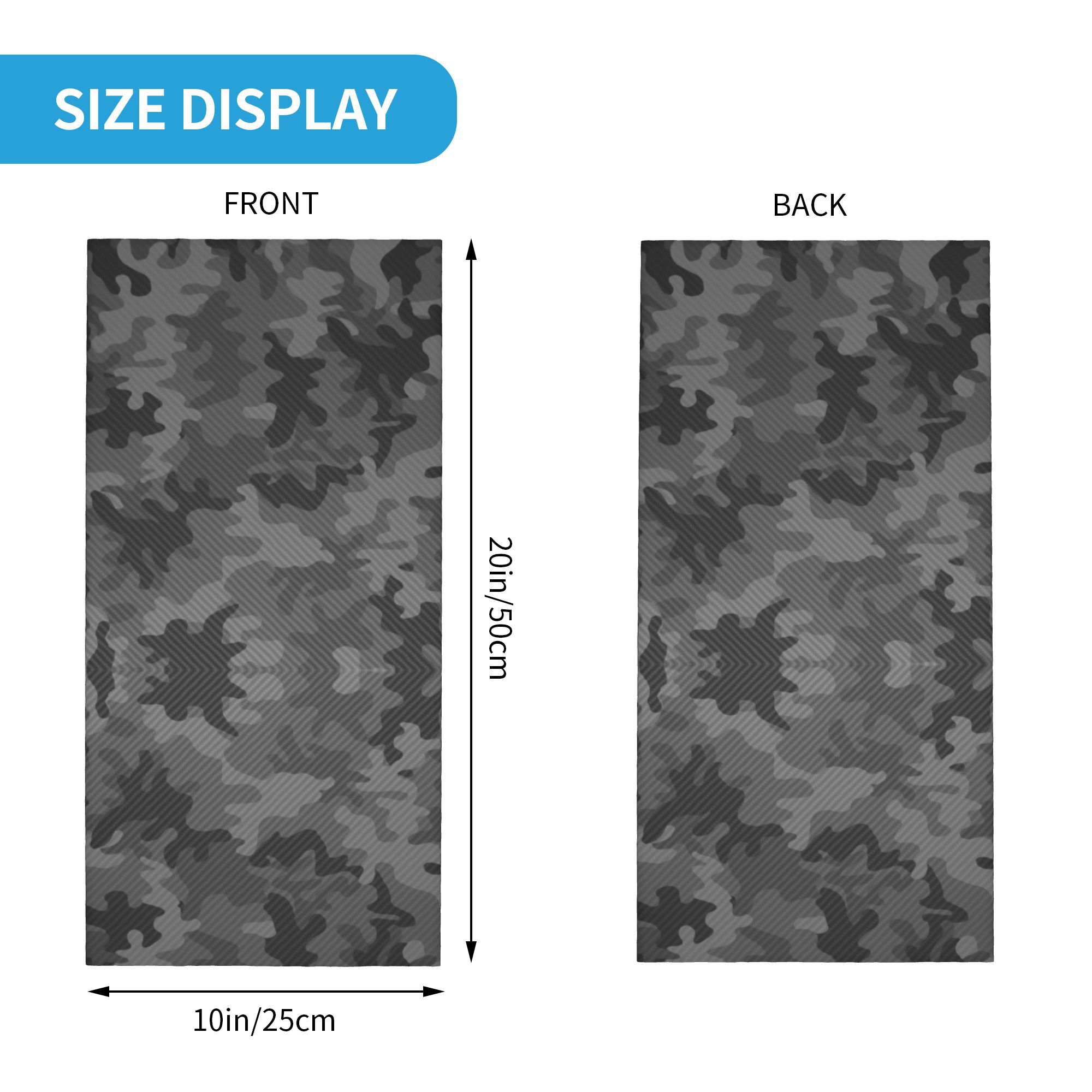 Custom Carbon Camo Bandana Nec - Neck Gaiter Face Cover avis et prix