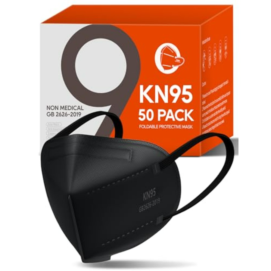 KN95 Face Masks 50 Pack for Ad - Black Face Mask Pack avis et prix