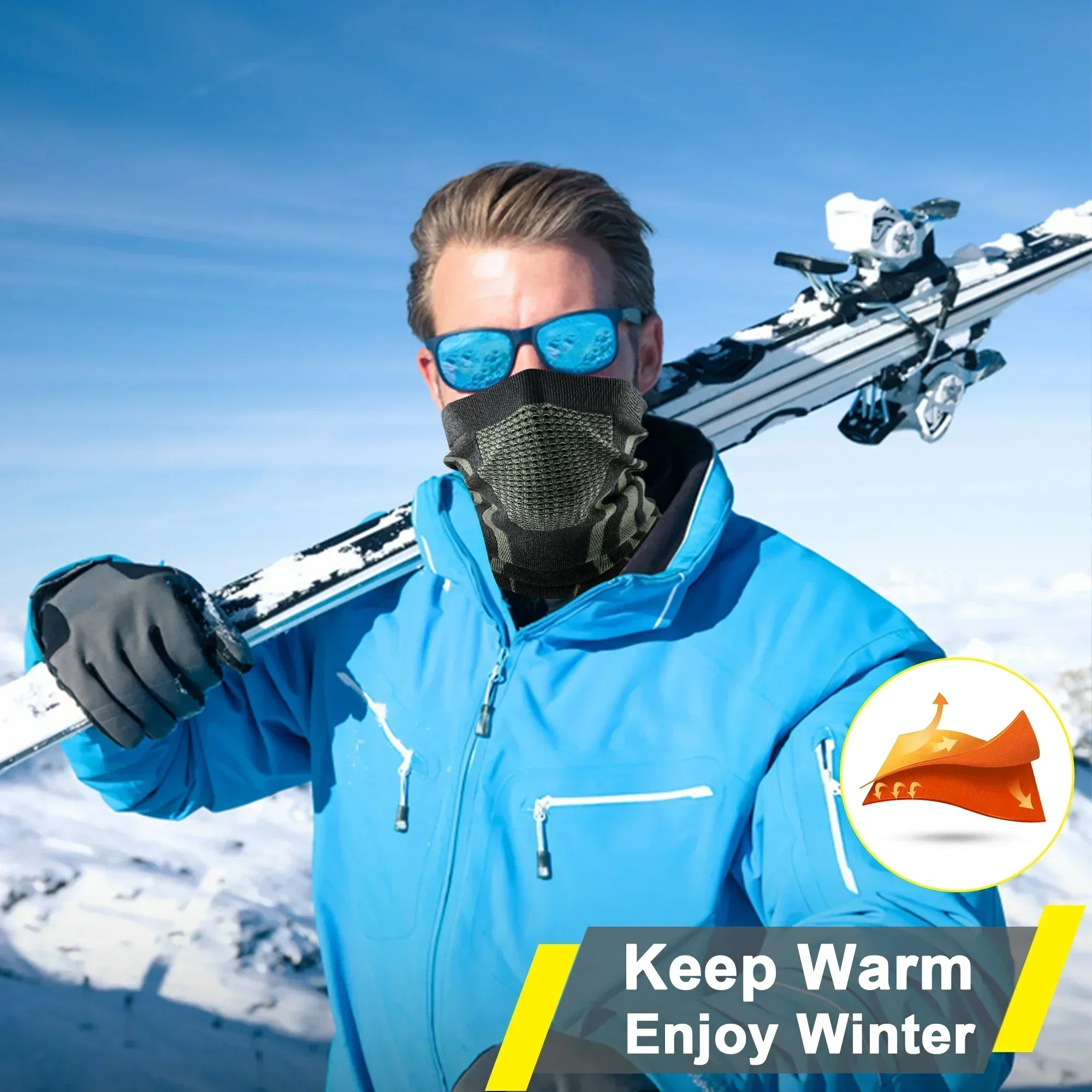 Winter Ring Tube Soft Bandana  - Neck Gaiter Face Cover avis et prix