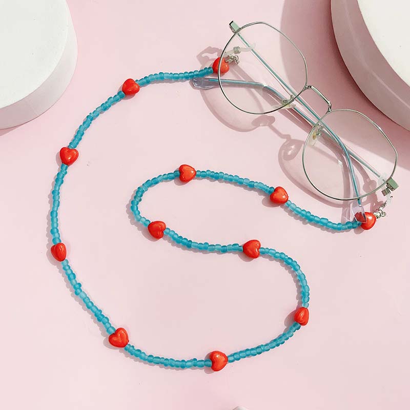 Trendy Peach Heart Anti Slip R - Mask Chain Holder avis et prix